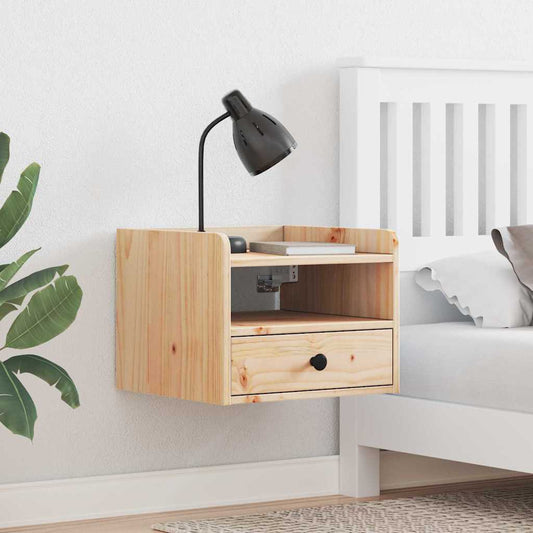 Sengebord 2 Pcs Brun 38 X 36 X 29.5 Cm Massivt Fyrretræ - Hovedbillede