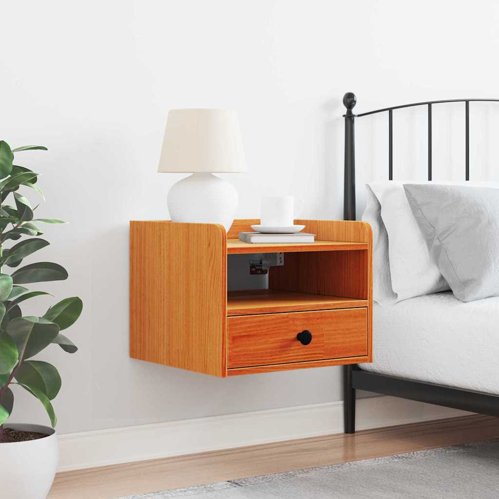 Sengebord Voks 38 X 36 X 29,5 Cm Massivt Fyrretræ - Billede 4