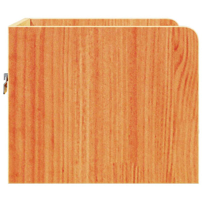 Sengebord Voks 38 X 36 X 29,5 Cm Massivt Fyrretræ - Billede 7