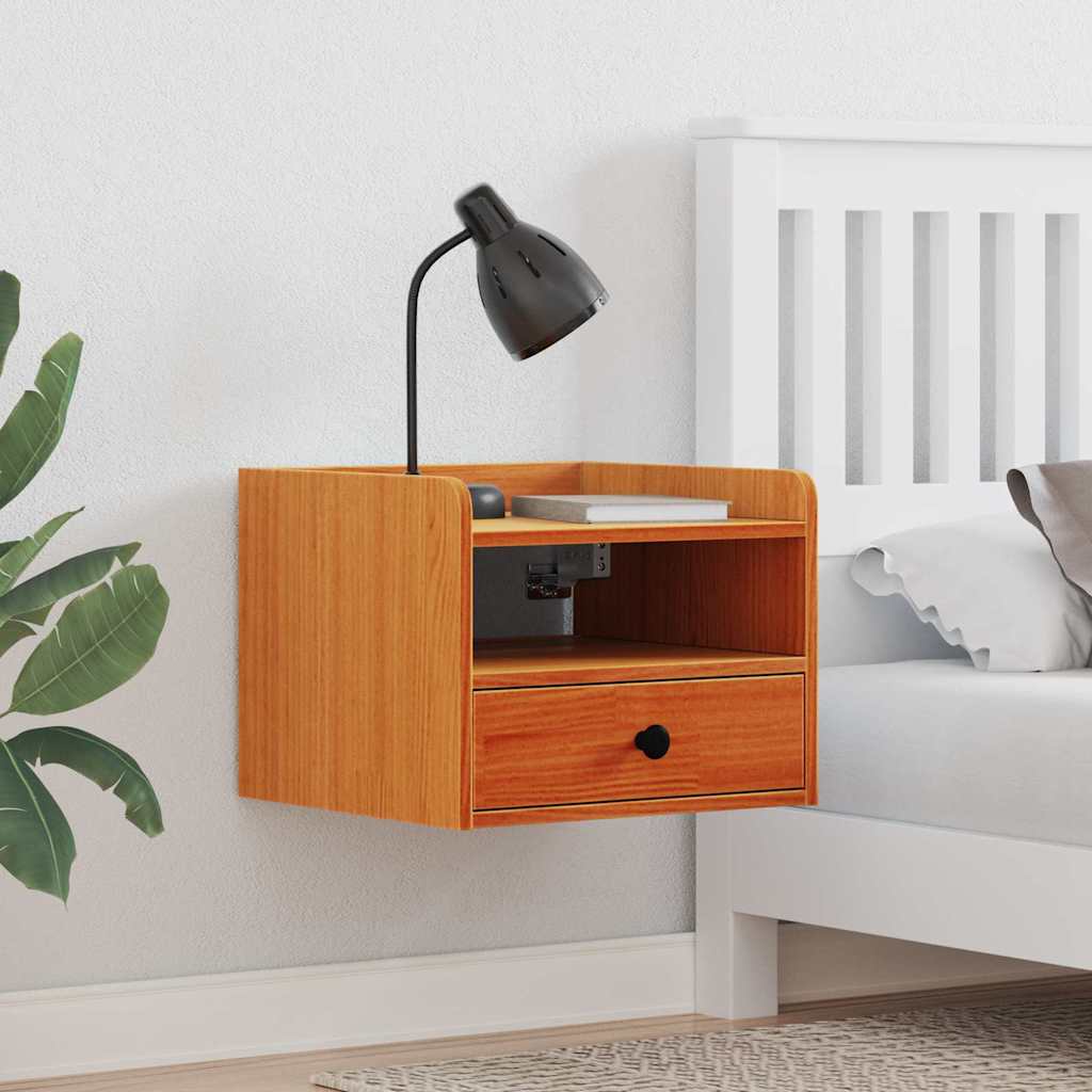 Sengebord Voks 38 X 36 X 29,5 Cm Massivt Fyrretræ - Variant 873516