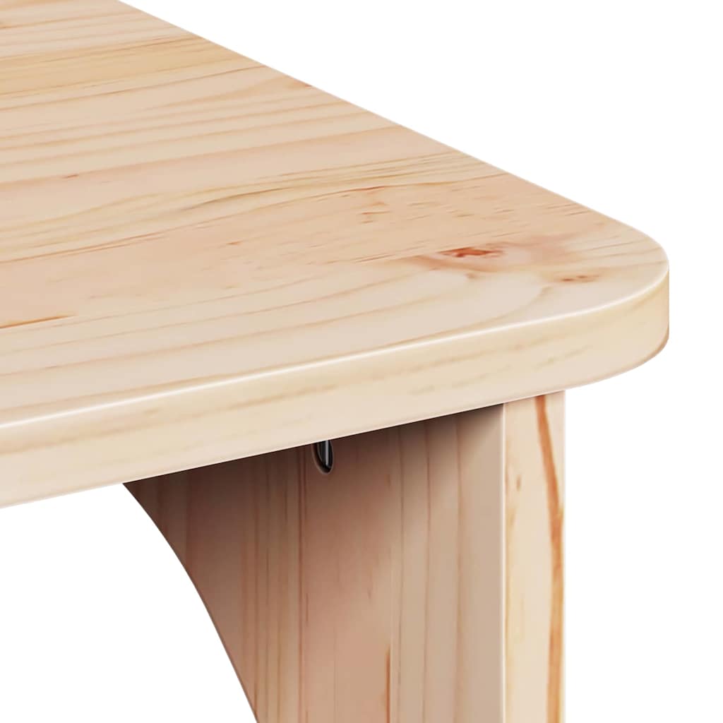 Sofabord Naturfarvet 80 X 50 X 31 Cm Massivt Fyrretræ - Billede 10