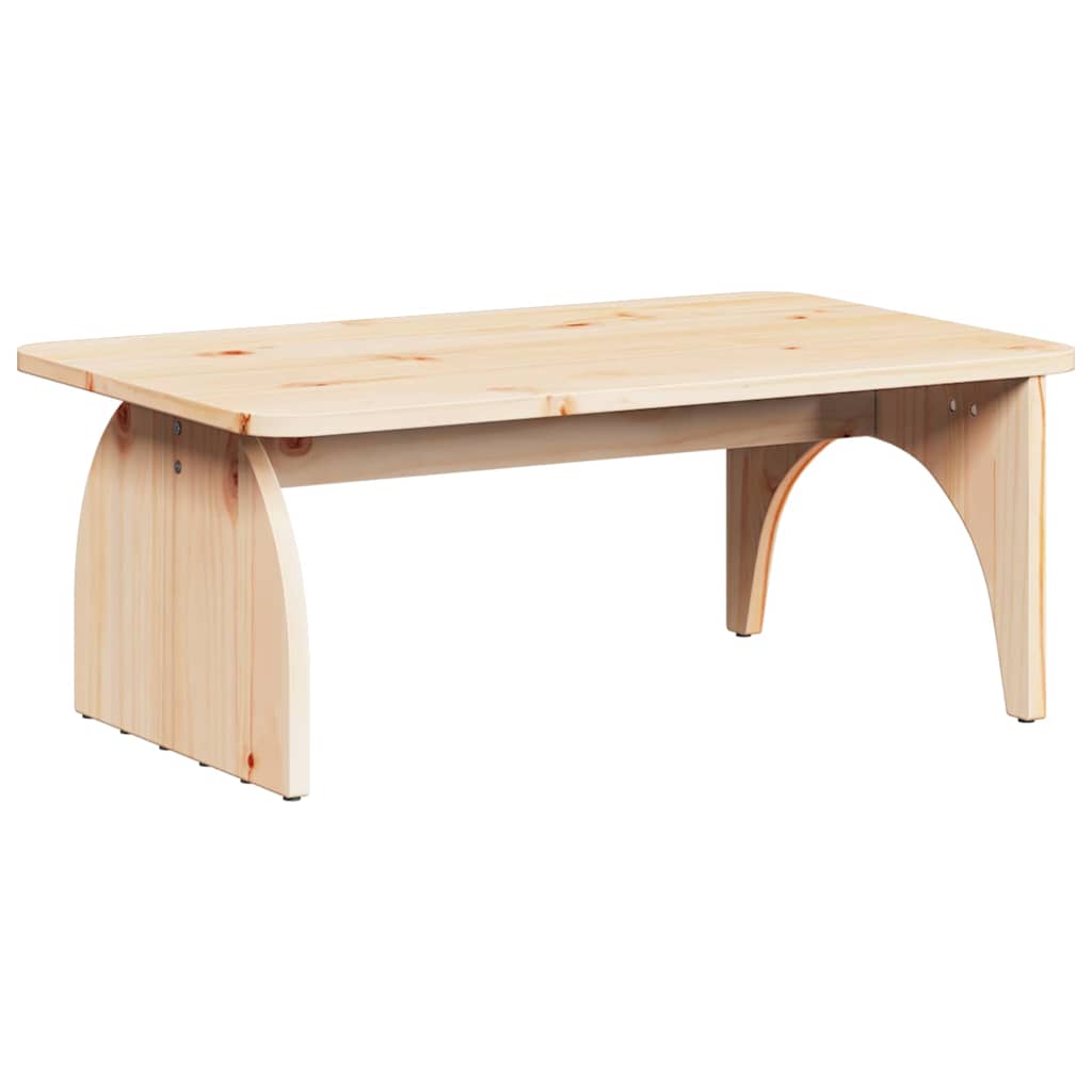 Sofabord Naturfarvet 80 X 50 X 31 Cm Massivt Fyrretræ - Billede 2