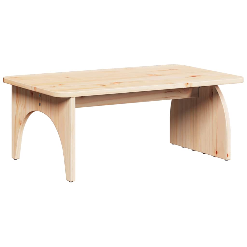 Sofabord Naturfarvet 80 X 50 X 31 Cm Massivt Fyrretræ - Billede 8