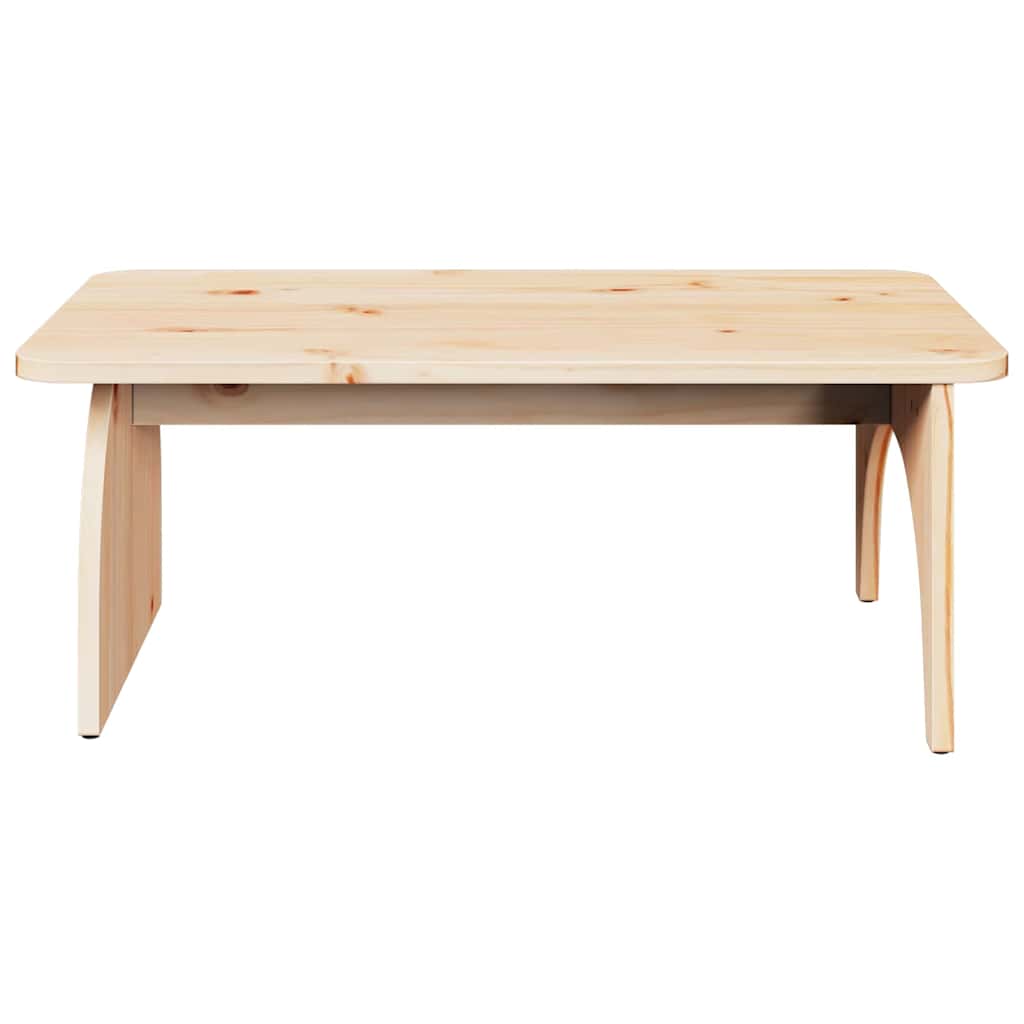 Sofabord Naturfarvet 80 X 50 X 31 Cm Massivt Fyrretræ - Billede 6