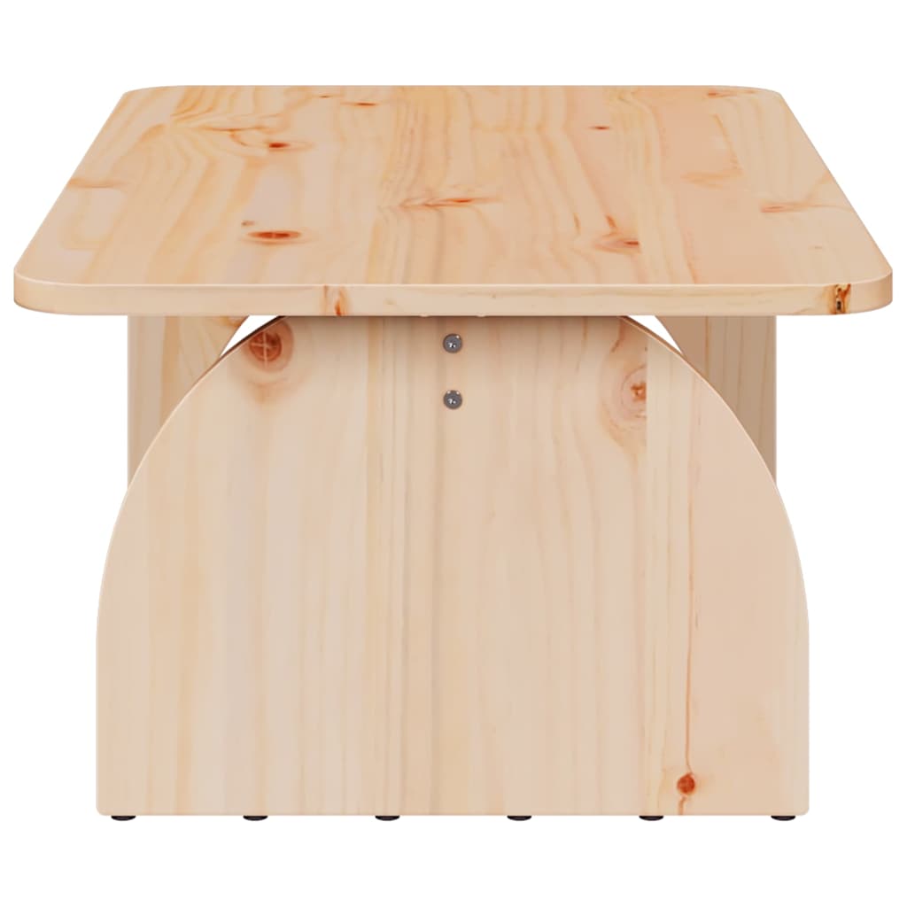 Sofabord Naturfarvet 80 X 50 X 31 Cm Massivt Fyrretræ - Billede 7