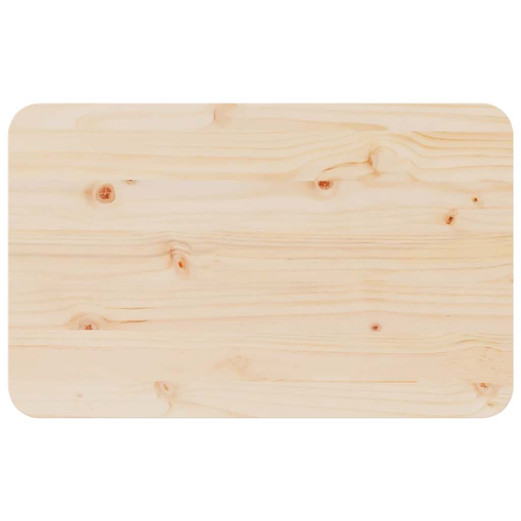 Sofabord Naturfarvet 80 X 50 X 31 Cm Massivt Fyrretræ - Billede 9