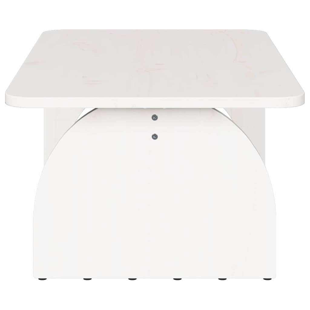 Sofabord Hvid 80 X 50 X 31 Cm Massivt Fyrretræ - Billede 7