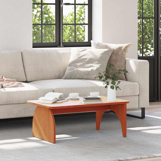 Sofabord Gyldenbrun 80 X 50 X 31 Cm Massivt Fyrretræ - Hovedbillede