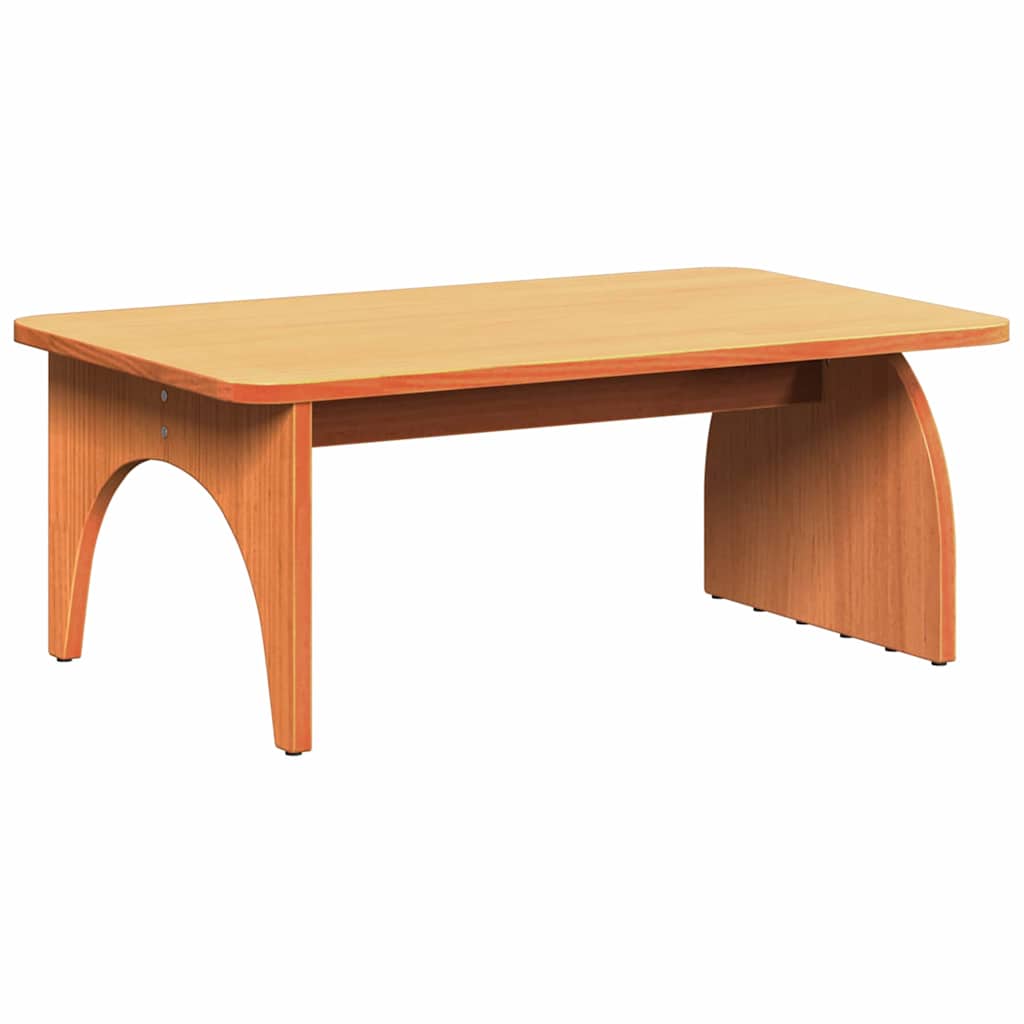 Sofabord Gyldenbrun 80 X 50 X 31 Cm Massivt Fyrretræ - Billede 8