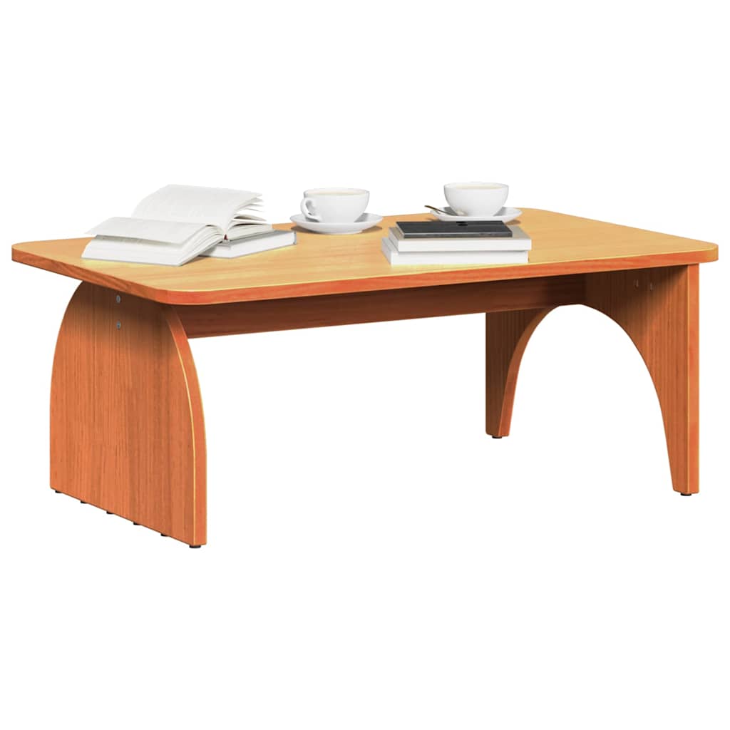 Sofabord Gyldenbrun 80 X 50 X 31 Cm Massivt Fyrretræ - Billede 3