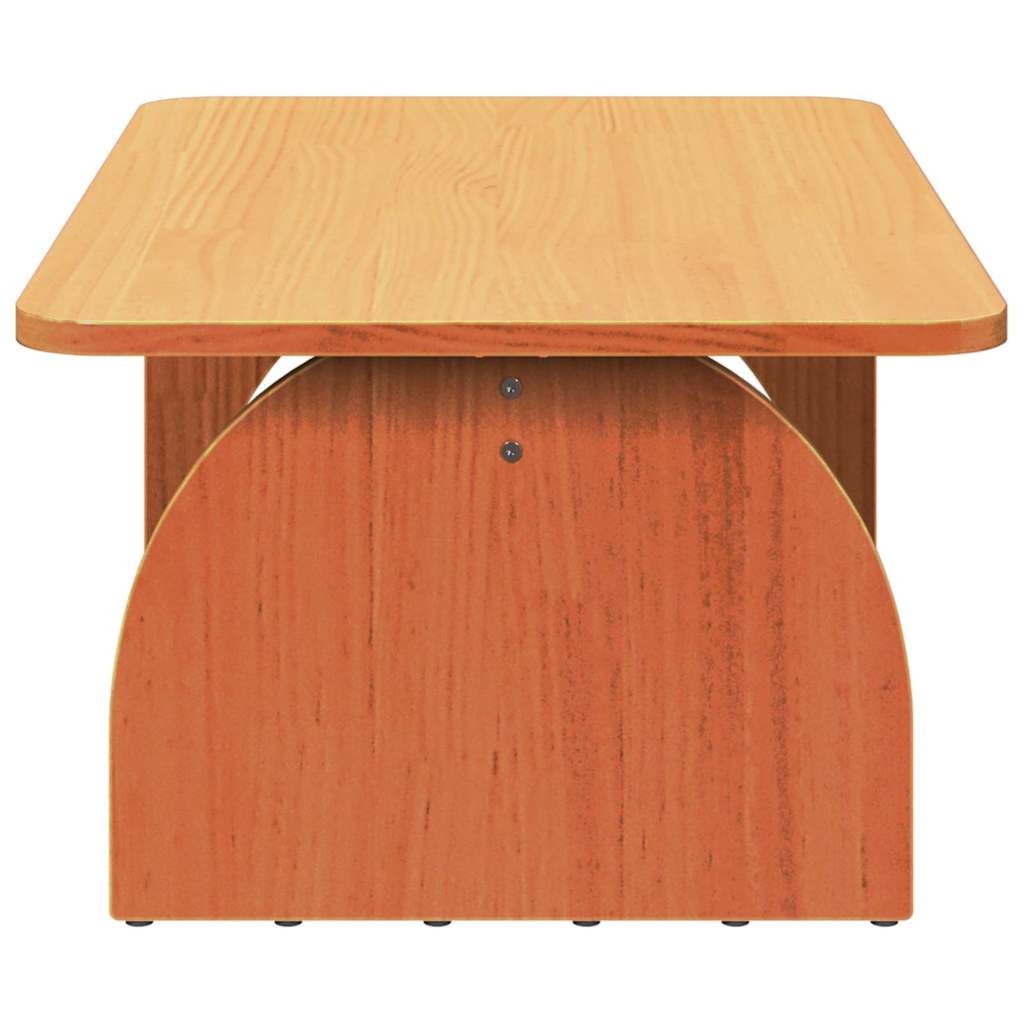 Sofabord Gyldenbrun 80 X 50 X 31 Cm Massivt Fyrretræ - Billede 7