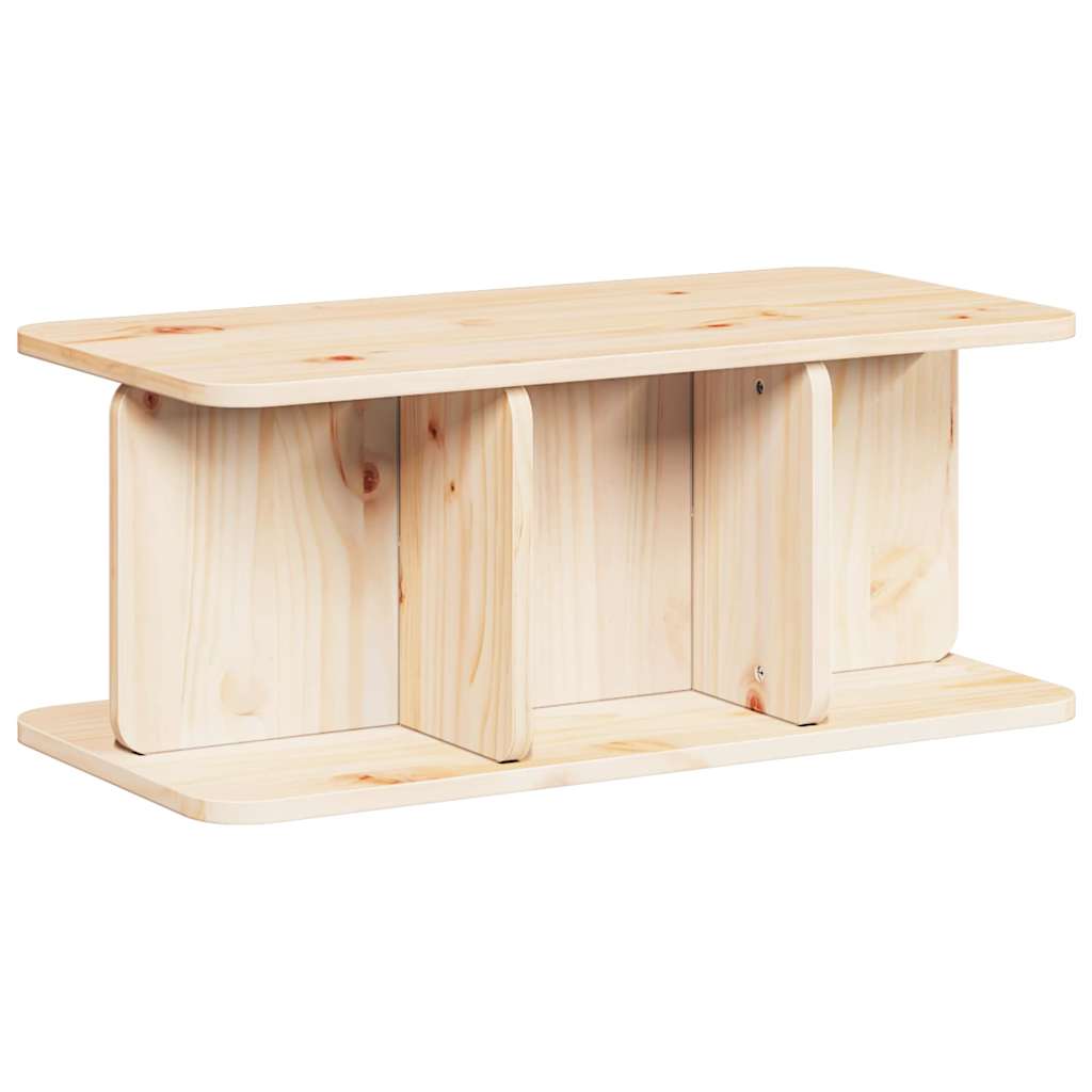 Sofabord Naturfarvet 80 X 39.5 X 33.5 Cm Massivt Fyrretræ - Billede 8