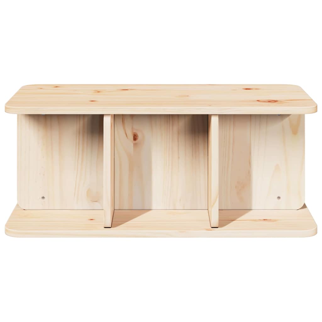 Sofabord Naturfarvet 80 X 39.5 X 33.5 Cm Massivt Fyrretræ - Billede 6