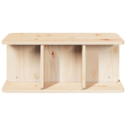 Sofabord Naturfarvet 80 X 39.5 X 33.5 Cm Massivt Fyrretræ - Billede 6