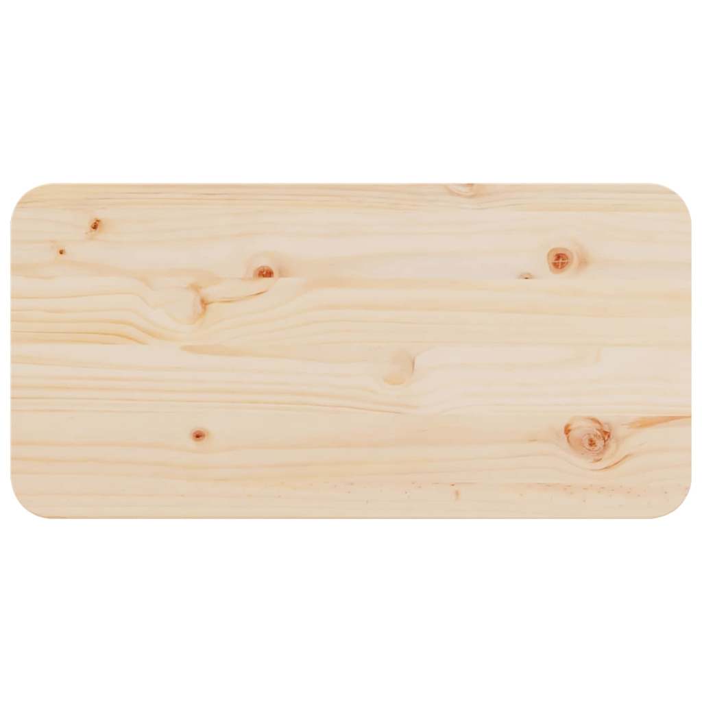 Sofabord Naturfarvet 80 X 39.5 X 33.5 Cm Massivt Fyrretræ - Billede 9