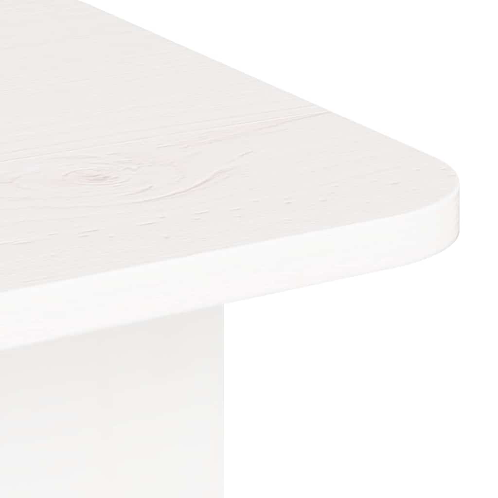 Sofabord Hvid 80 X 39.5 X 33.5 Cm Massivt Fyrretræ - Billede 10