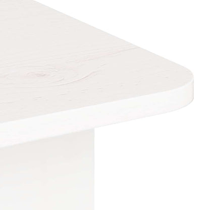 Sofabord Hvid 80 X 39.5 X 33.5 Cm Massivt Fyrretræ - Billede 10