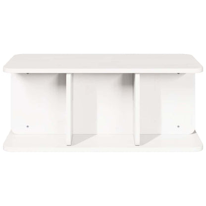 Sofabord Hvid 80 X 39.5 X 33.5 Cm Massivt Fyrretræ - Billede 6