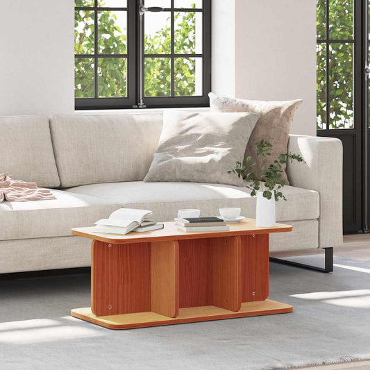 Sofabord Gyldenbrun 80 X 39.5 X 33.5 Cm Massivt Fyrretræ - Hovedbillede