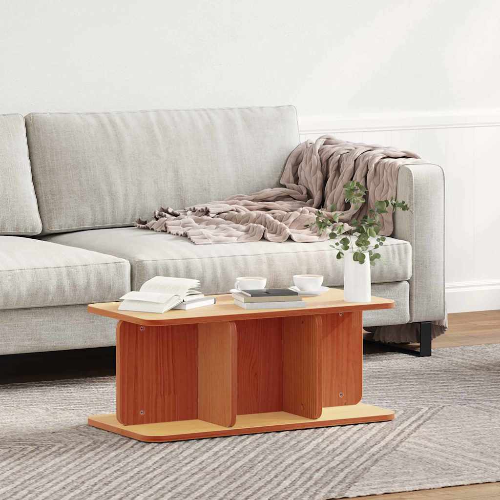 Sofabord Gyldenbrun 80 X 39.5 X 33.5 Cm Massivt Fyrretræ - Billede 4