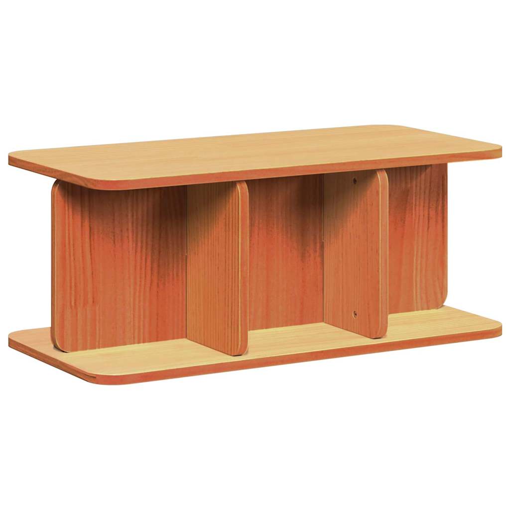 Sofabord Gyldenbrun 80 X 39.5 X 33.5 Cm Massivt Fyrretræ - Billede 8
