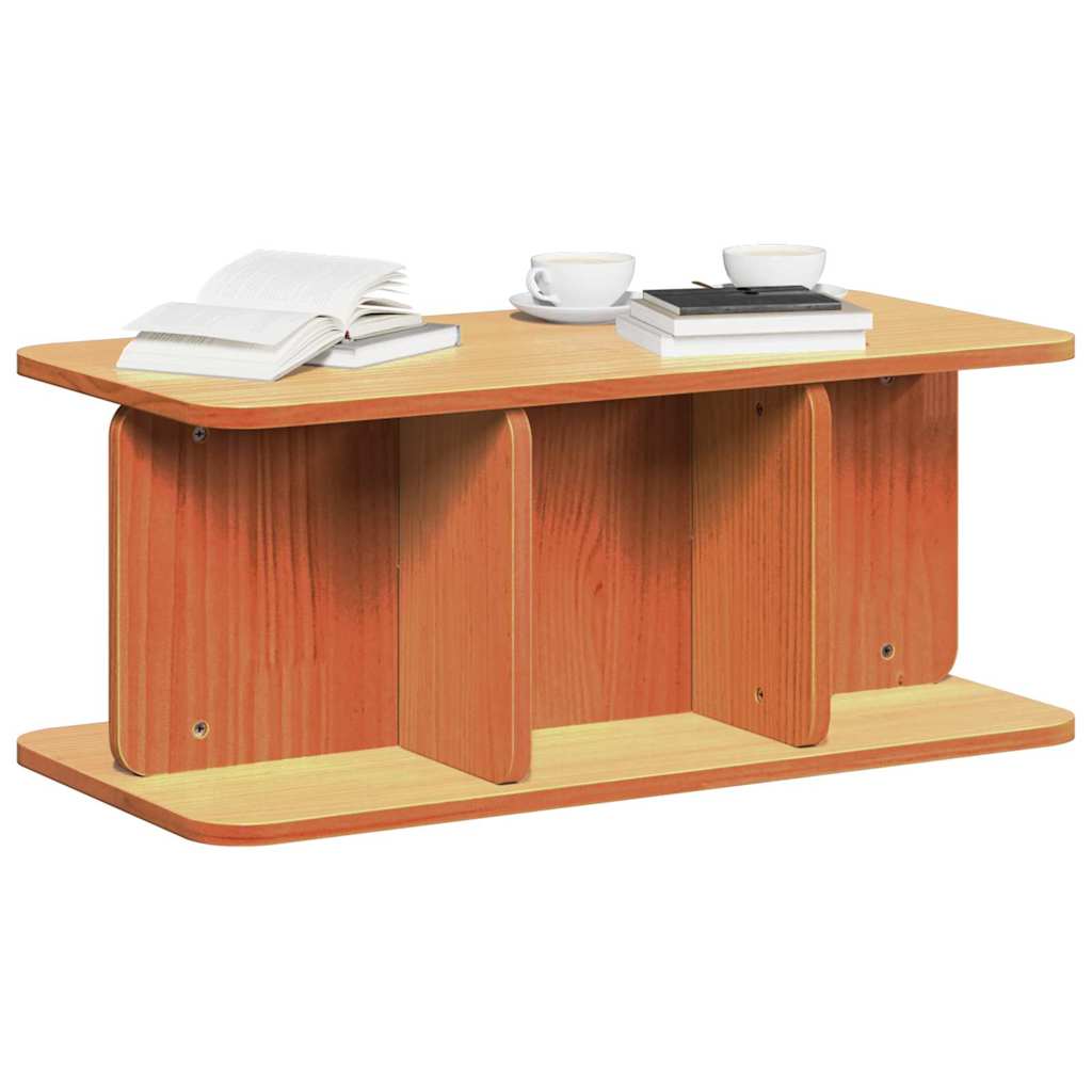 Sofabord Gyldenbrun 80 X 39.5 X 33.5 Cm Massivt Fyrretræ - Billede 3