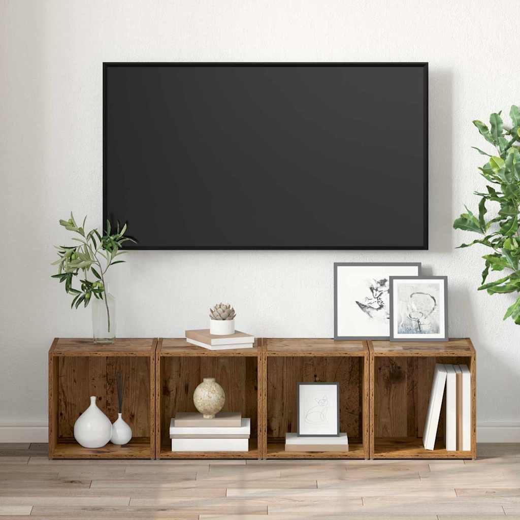Tv-møbelsæt 37 X 35 X 37,5 Cm Konstrueret Træ - Billede 4