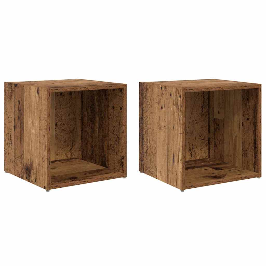 Tv-møbelsæt 37 X 35 X 37,5 Cm Konstrueret Træ - Billede 2