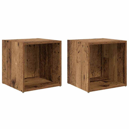 Tv-møbelsæt 37 X 35 X 37,5 Cm Konstrueret Træ - Billede 2