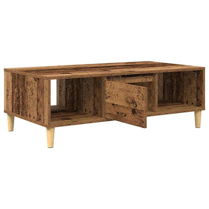 Sofabord 102 X 55 X 35 Cm Konstrueret Træ - Billede 5