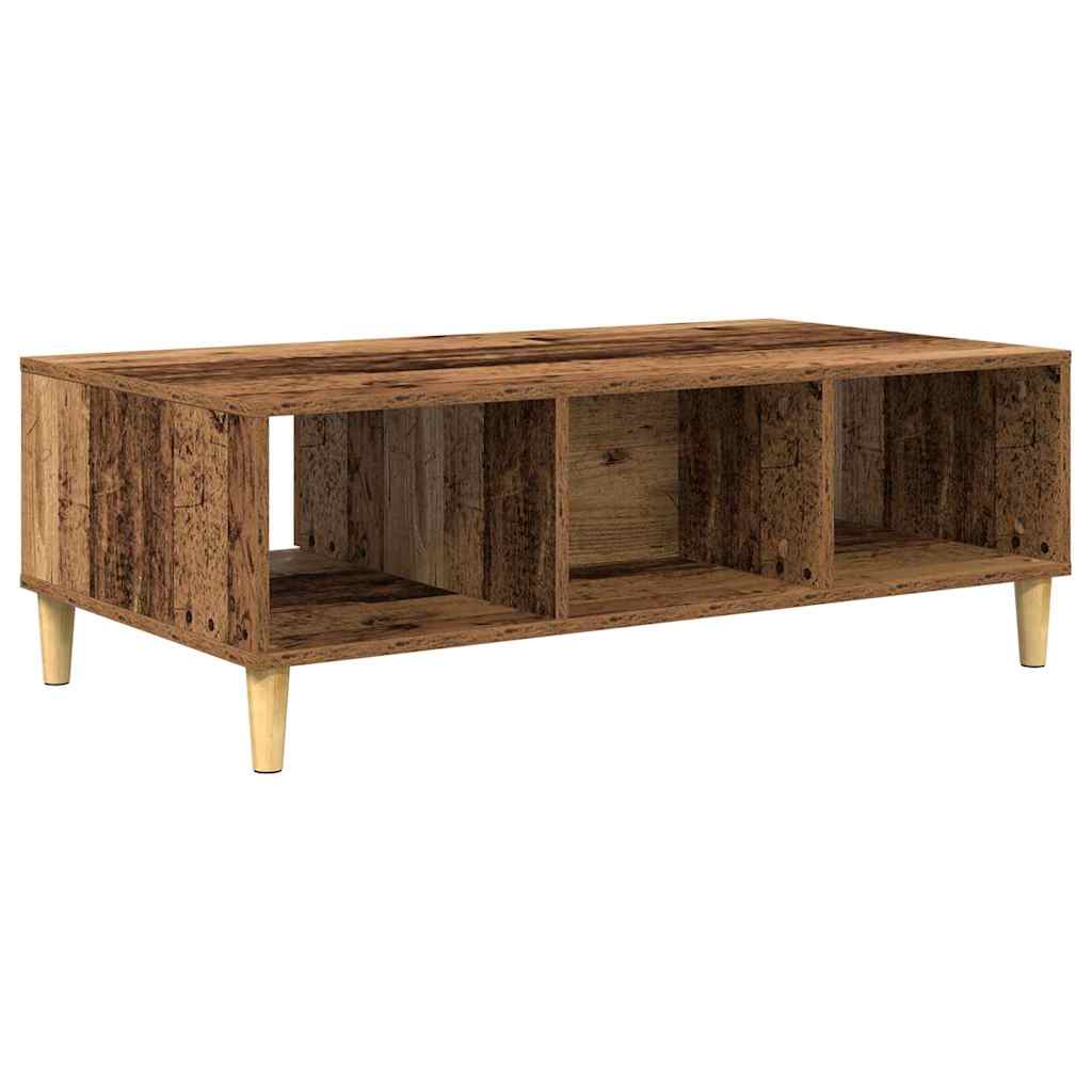 Sofabord 102 X 55 X 35 Cm Konstrueret Træ - Billede 8