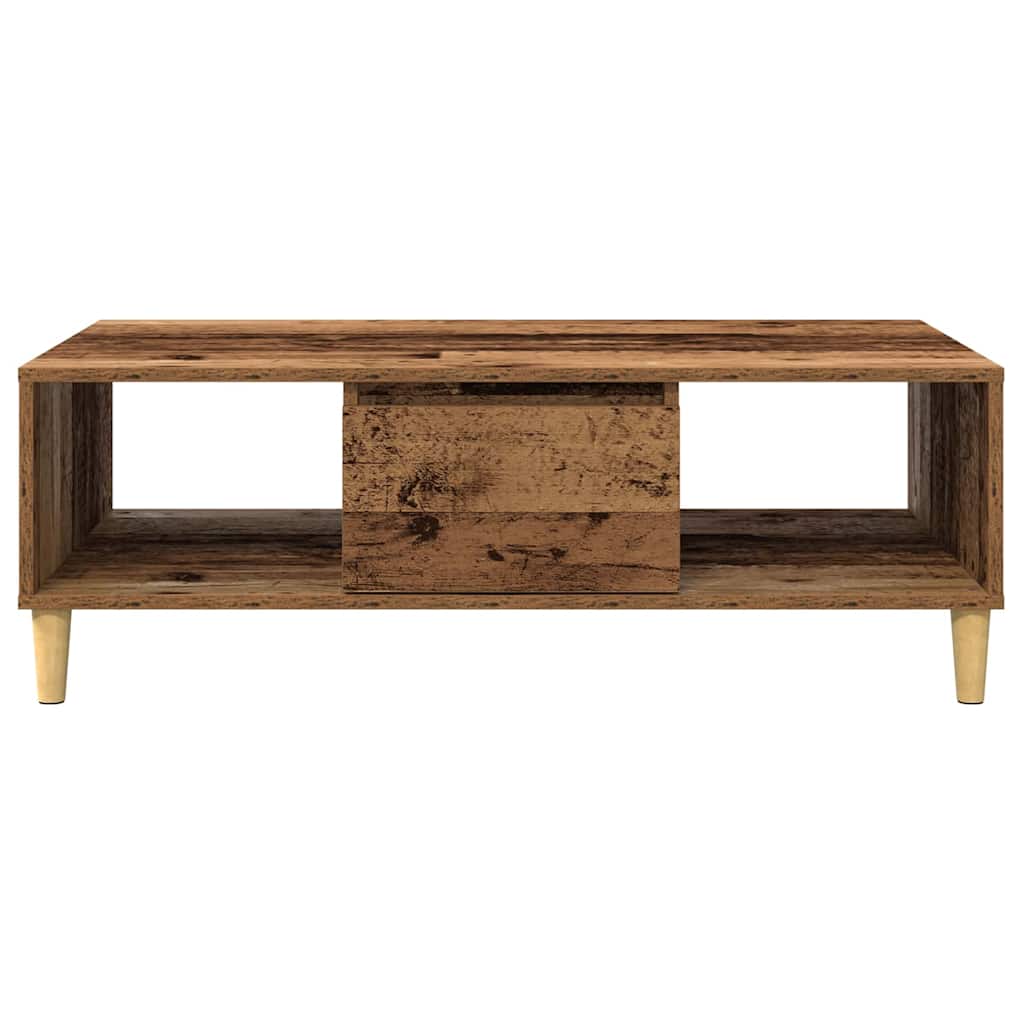 Sofabord 102 X 55 X 35 Cm Konstrueret Træ - Billede 6