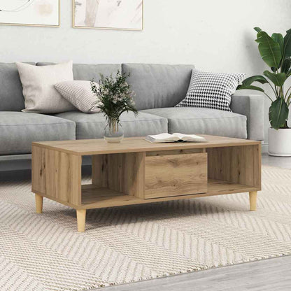 Sofabord 102 X 55 X 35 Cm Konstrueret Træ