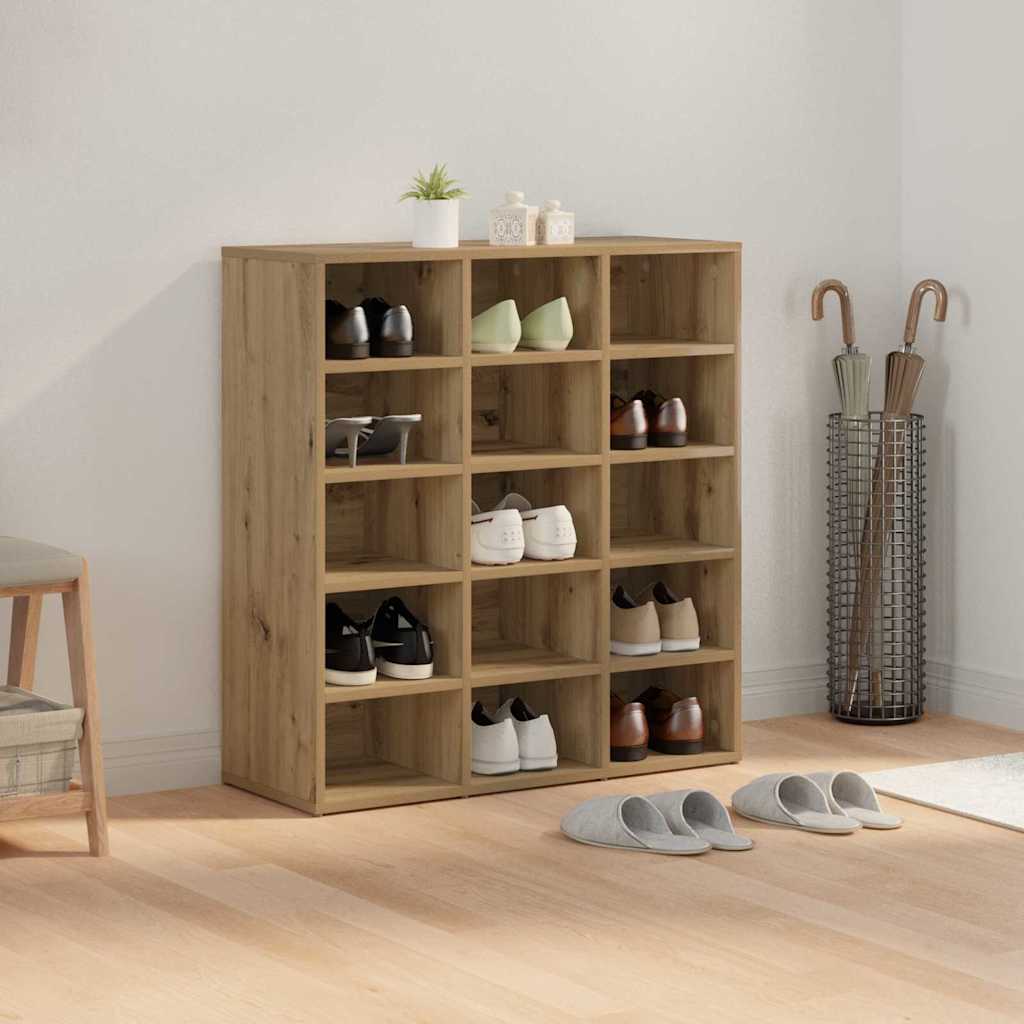 Sko Skab Artisan Egetræ 77,5 X 30 X 83,5 Cm Konstrueret Træ - Billede 4