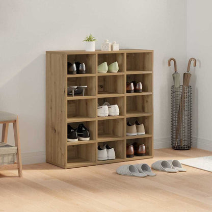 Sko Skab Artisan Egetræ 77,5 X 30 X 83,5 Cm Konstrueret Træ - Billede 4