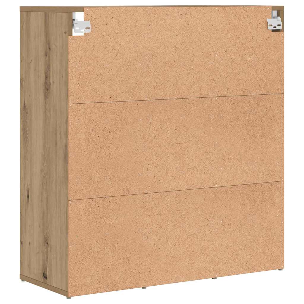 Sko Skab Artisan Egetræ 77,5 X 30 X 83,5 Cm Konstrueret Træ - Billede 7