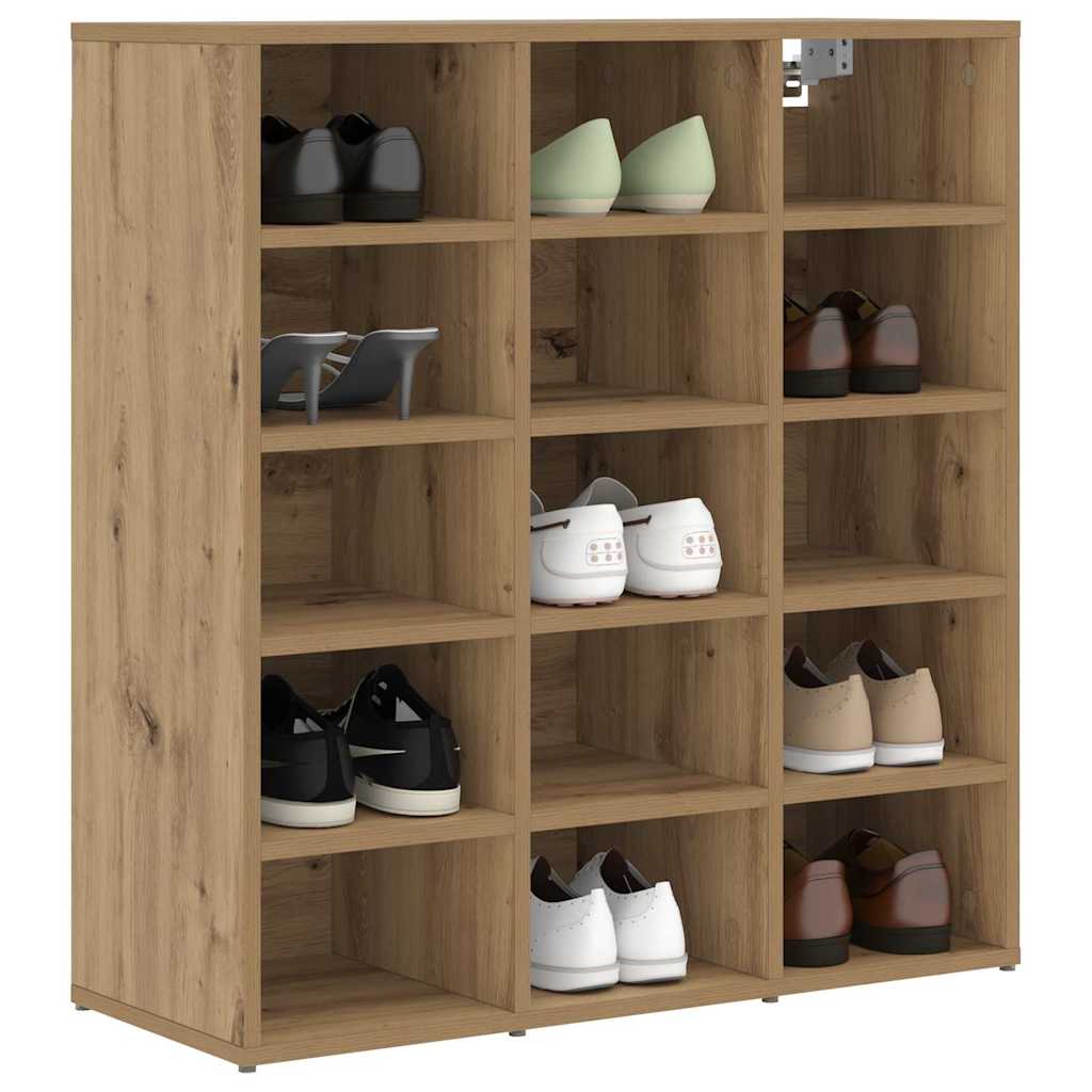 Sko Skab Artisan Egetræ 77,5 X 30 X 83,5 Cm Konstrueret Træ - Billede 3