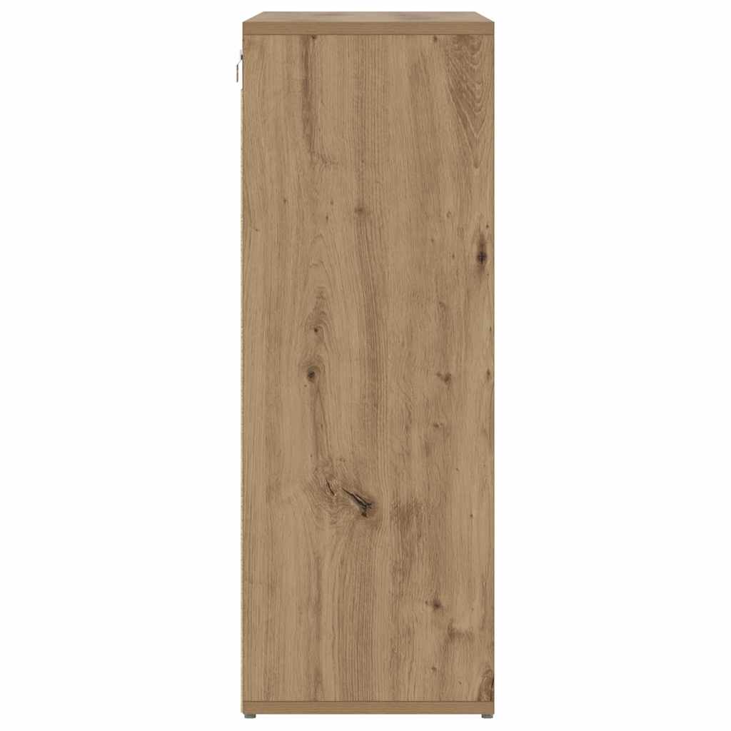 Sko Skab Artisan Egetræ 77,5 X 30 X 83,5 Cm Konstrueret Træ - Billede 6
