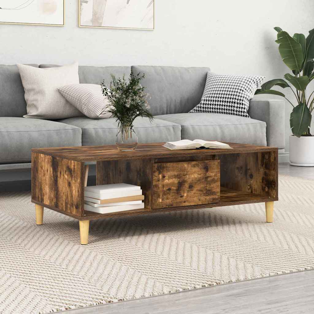 Sofabord 102 X 55 X 35 Cm Konstrueret Træ
