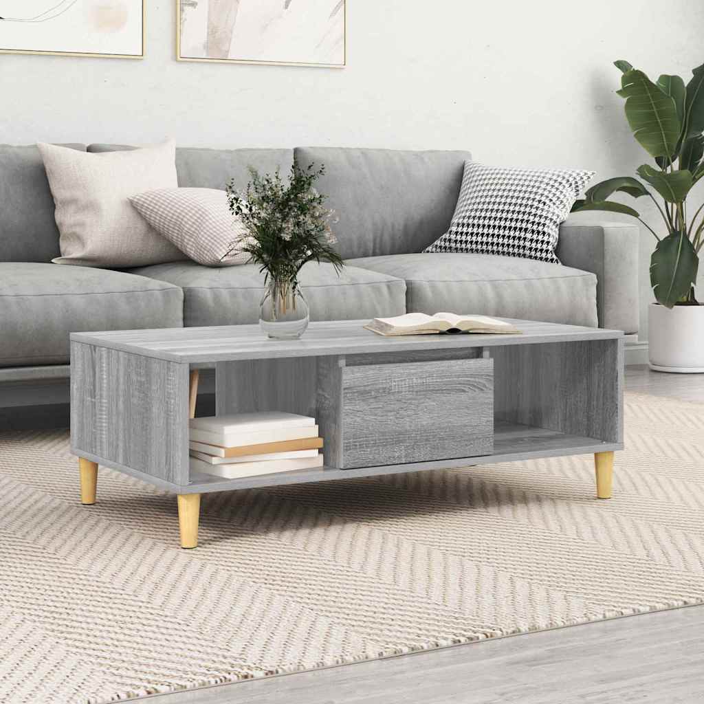 Sofabord 102 X 55 X 35 Cm Konstrueret Træ