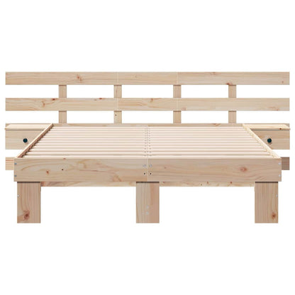 Sengestel Med Skuffe Brun 120 X 200 Cm - Billede 5