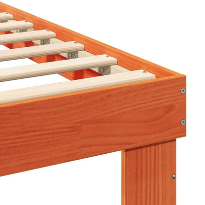 Sengestel Med Skuffe Brun 120 X 190 Cm Massivt Fyrretræ - Billede 8