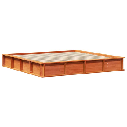 Sengestel Gyldenbrun 210 X 118 X 30 Cm Massiv Fyrretræ - Billede 2
