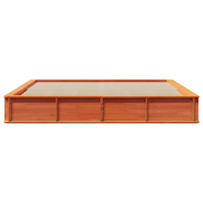 Sengestel Gyldenbrun 210 X 118 X 30 Cm Massiv Fyrretræ - Billede 5