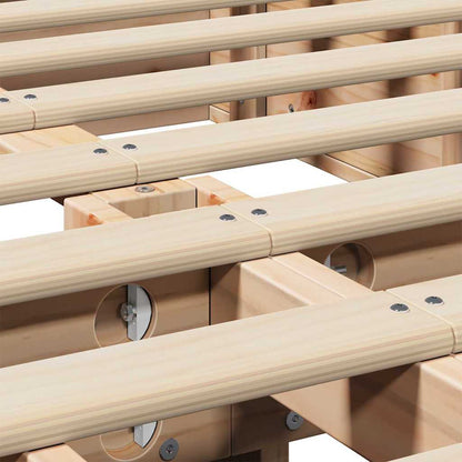 Sengestel Massiv Fyrretræ 210 X 178 X 30 Cm Massiv Fyrretræ - Billede 10