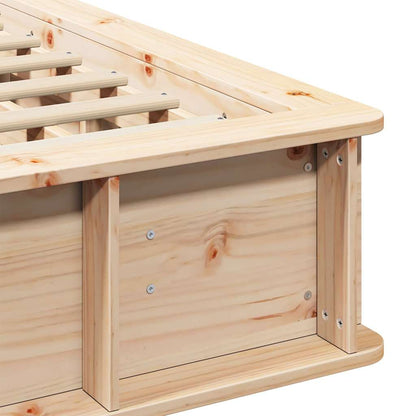 Sengestel Med Opbevaring Brun 120 X 200 Cm Træ - Billede 9