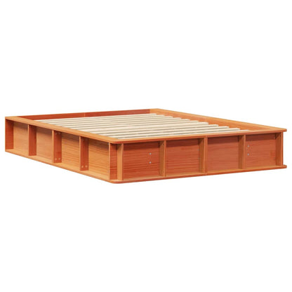 Sengestel Gyldenbrun 210 X 118 X 30 Cm Massiv Fyrretræ - Billede 2