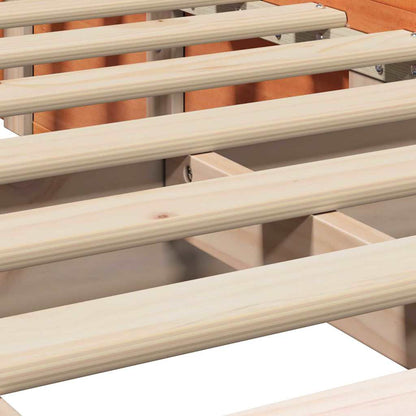 Sengestel Gyldenbrun 100 X 200 Cm Massiv Fyrretræ - Billede 10