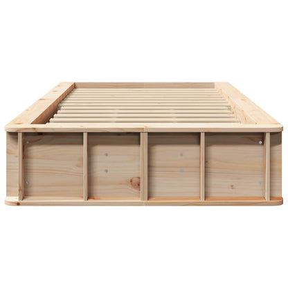 Sengestel Massiv Fyrretræ 210 X 118 X 30 Cm Massiv Fyrretræ - Billede 5