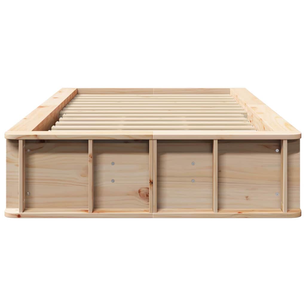 Sengestel Med Opbevaring Brun 90 X 190 Cm Træ - Billede 5